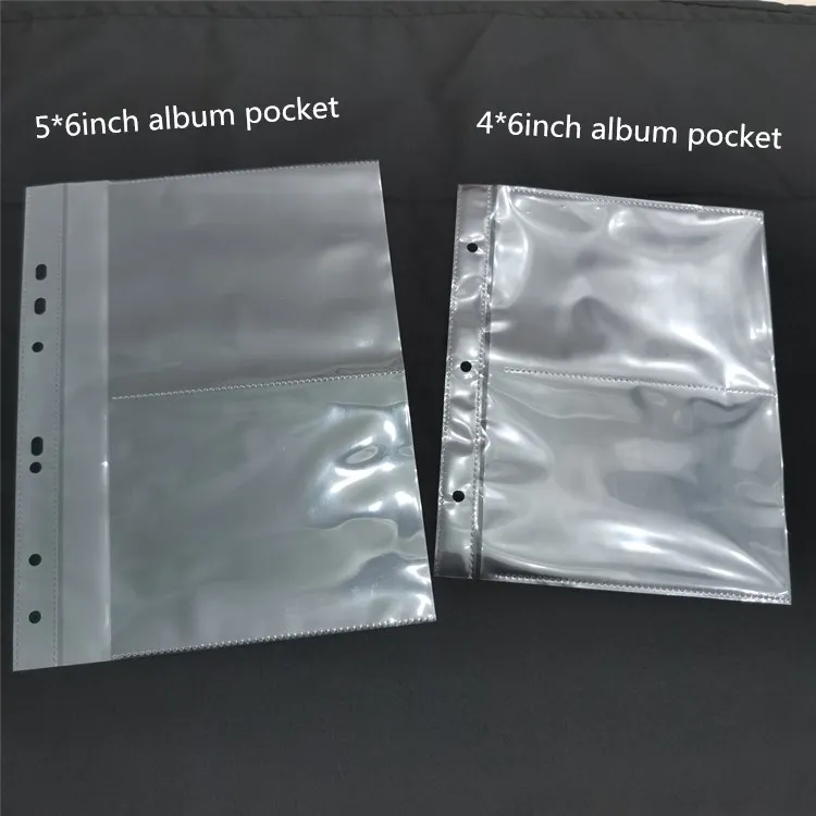 Plastic PP 4*6inch photo pocket loose leaf album book (Manufactory)