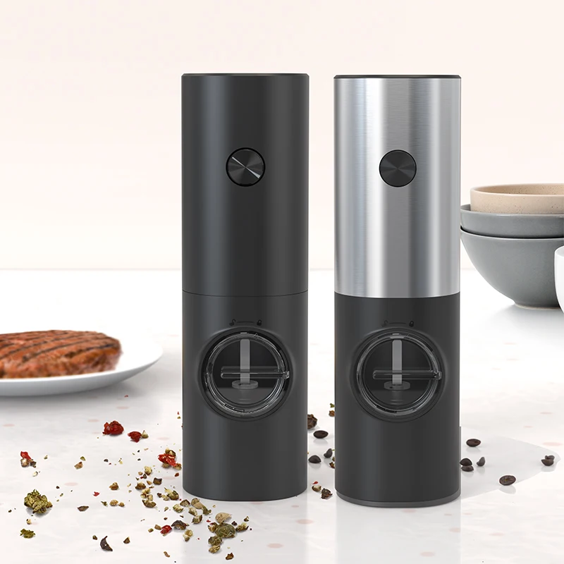 Kitchen Cooking Tools 2 In 1 Plastic Stainless Steel Automatic Electric Mill Salt Pepper Grinder Set
Kitchen Cooking Tools 2 In 1 Plastic Stainless Steel Automatic Electric Mill Salt Pepper Grinder Set