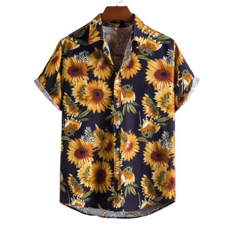 Fashion Mens Hawaiian Shirts Casual Chrysanthemum Printed Short Sleeve Casual Buttons Shirt Summer Beach Slim Shirts
Fashion Mens Hawaiian Shirts Casual Chrysanthemum Printed Short Sleeve Casual Buttons Shirt Summer Beach Slim Shirts