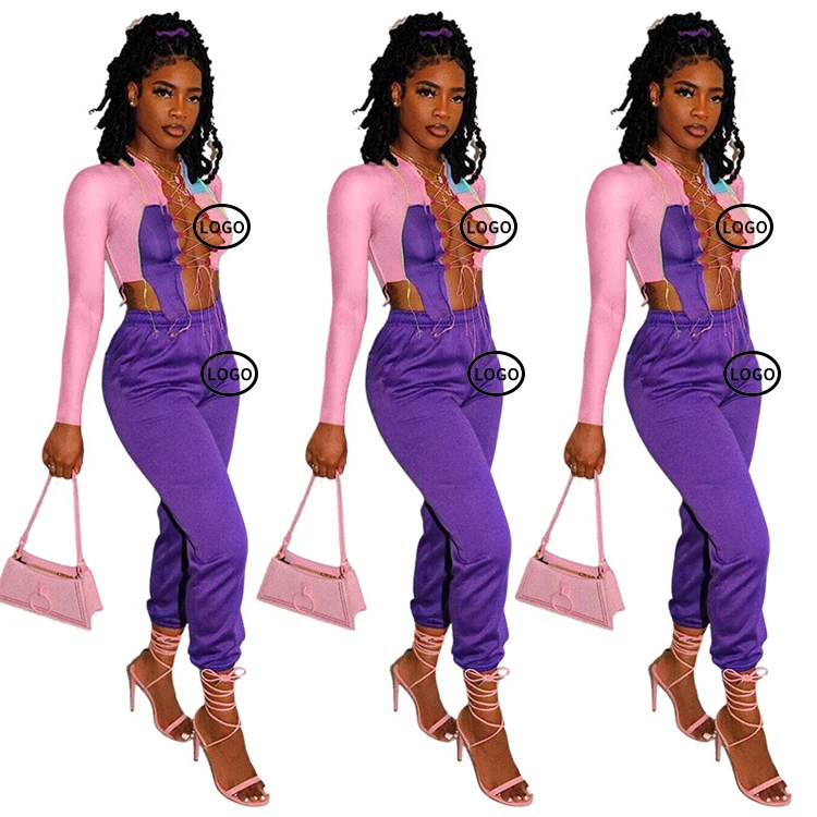 2021 Women fashion solid color pit strip high stretch hollow out stacked pants two piece set women clothing B LL6305
2021 Women fashion solid color pit strip high stretch hollow out stacked pants two piece set women clothing B LL6305