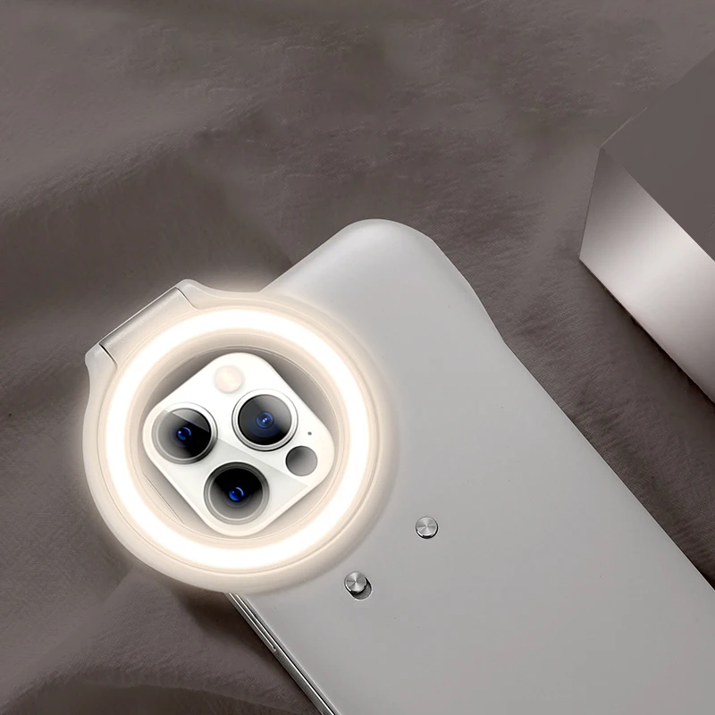 Newest for iphone X 11 12 Selfie Ring LED Light Phone Case Cover Flash Fill light phone Case with Reverse Charging
Newest for iphone X 11 12 Selfie Ring LED Light Phone Case Cover Flash Fill light phone Case with Reverse Charging