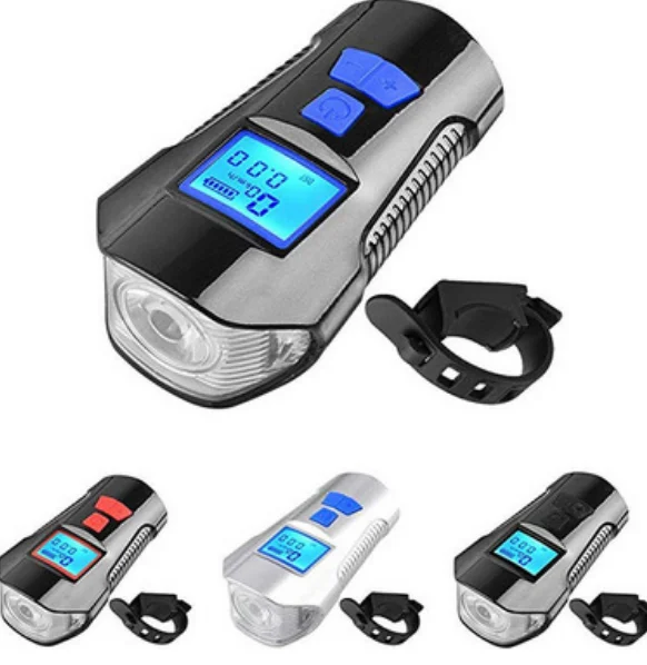 2021 Smart Bicycle Front Light waterproof flashlight with display+USB charging + speedometer, Black/black+red/black+blue/silver+blue+
2021 Smart Bicycle Front Light waterproof flashlight with display+USB charging + speedometer, Black/black+red/black+blue/silver+blue+