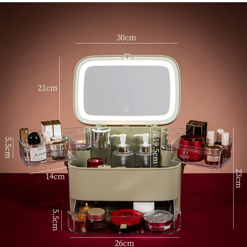 Wholesale Custom Luxury Cosmetic Storage Box Makeup Organizer Fashion Cosmetics 4 Drawers 360 Degree Rotating Dust-Proof Plastic, Black/pink
Wholesale Custom Luxury Cosmetic Storage Box Makeup Organizer Fashion Cosmetics 4 Drawers 360 Degree Rotating Dust-Proof Plastic, Black/pink