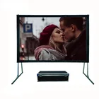 Large Size 200 inch Front Rear Projection Fast Fold Projector Screen