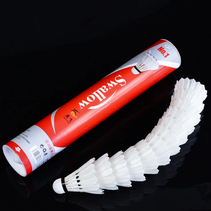 Wholesale customized high quality training competition level duck feather badminton shuttlecock, White
Wholesale customized high quality training competition level duck feather badminton shuttlecock, White