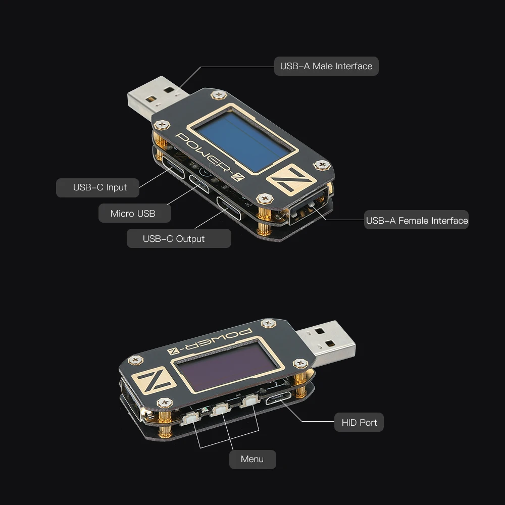 POWER-Z USB PD Tester Type A & C PowerAmp Meter QC3.0/2.0 Voltage Current Ripple Dual Type-C KM001 Meter Power Bank Detector
POWER-Z USB PD Tester Type A & C PowerAmp Meter QC3.0/2.0 Voltage Current Ripple Dual Type-C KM001 Meter Power Bank Detector