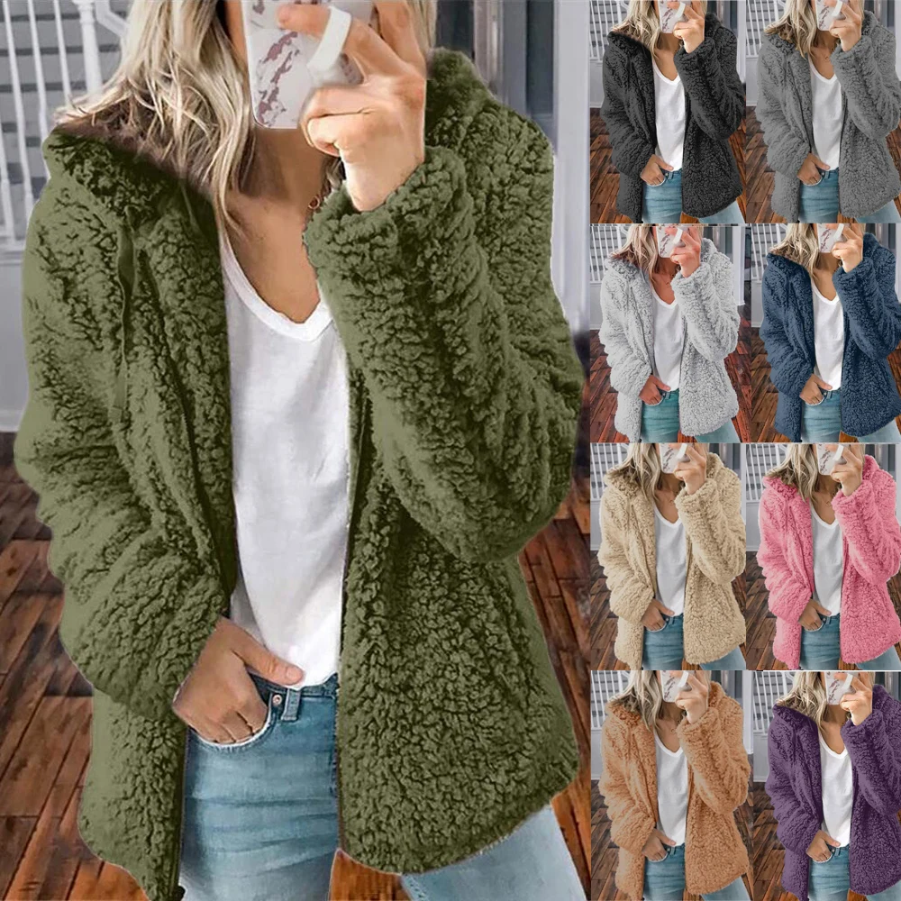 Wholesale Ladies Winter Hooded Faux Fur Jackets Women Long Sleeve Outwear Fashion Outwear Autumn Clothes Zip Up Fleece Jacket, Picture show
Wholesale Ladies Winter Hooded Faux Fur Jackets Women Long Sleeve Outwear Fashion Outwear Autumn Clothes Zip Up Fleece Jacket, Picture show