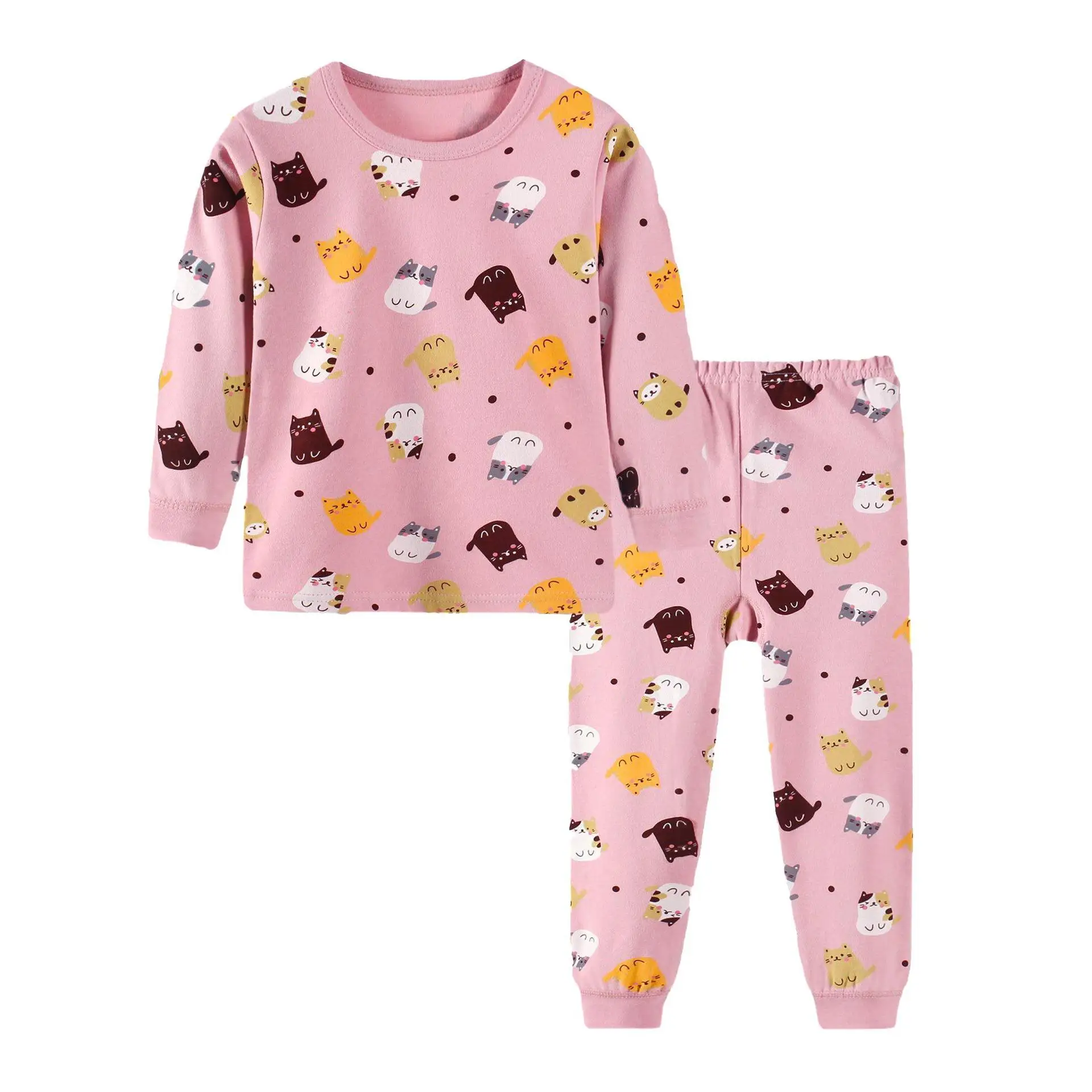 Cotton underwear set Qiu Yi long trousers cartoon home service pajamas for boys and girls
Cotton underwear set Qiu Yi long trousers cartoon home service pajamas for boys and girls