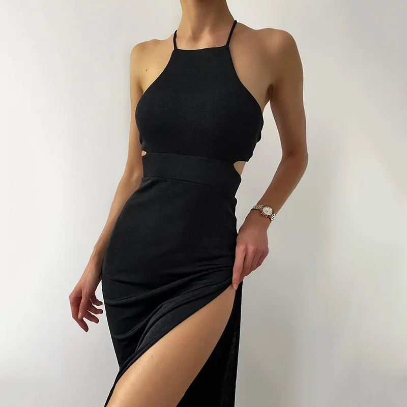 Classic Solid Casual Ladies Strap Prom Black Blue Dresses For Women 2021 Summer Fashion Purple Sexy Night Club Party Clothes, Shown
Classic Solid Casual Ladies Strap Prom Black Blue Dresses For Women 2021 Summer Fashion Purple Sexy Night Club Party Clothes, Shown