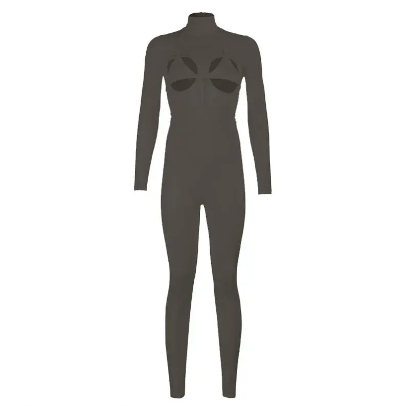 One piece jumpsuits Hollow Out Sexy Bikini Romper Women Bodycon Turtleneck Striped Bra Bandage Solid Skinny Clubwear Jumpsuit
One piece jumpsuits Hollow Out Sexy Bikini Romper Women Bodycon Turtleneck Striped Bra Bandage Solid Skinny Clubwear Jumpsuit