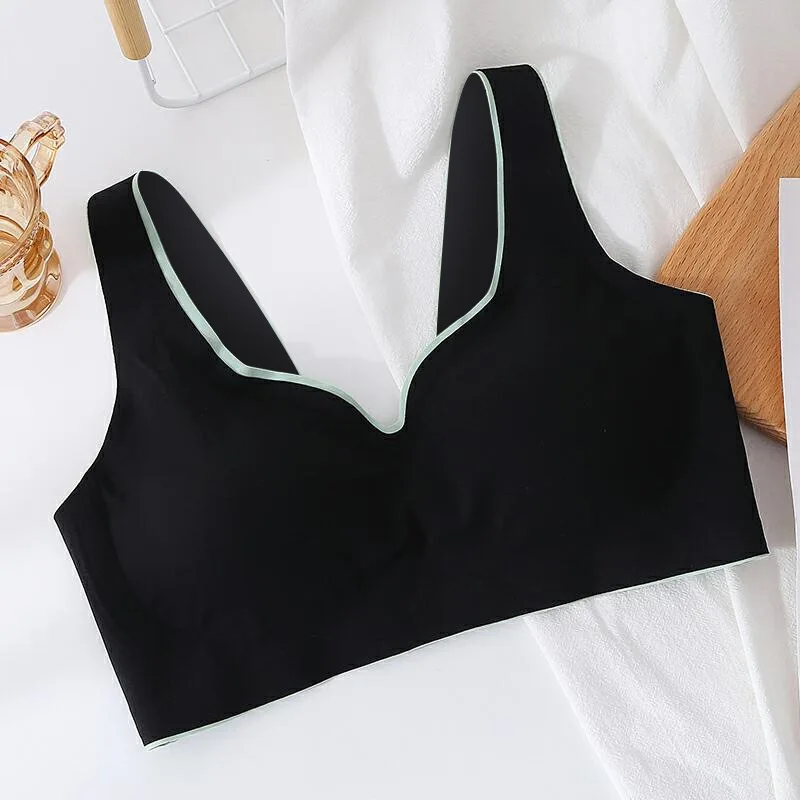 Hot selling New Thailand latex seamless underwear women's sports bra large size no steel ring bra shockproof underwear
Hot selling New Thailand latex seamless underwear women's sports bra large size no steel ring bra shockproof underwear