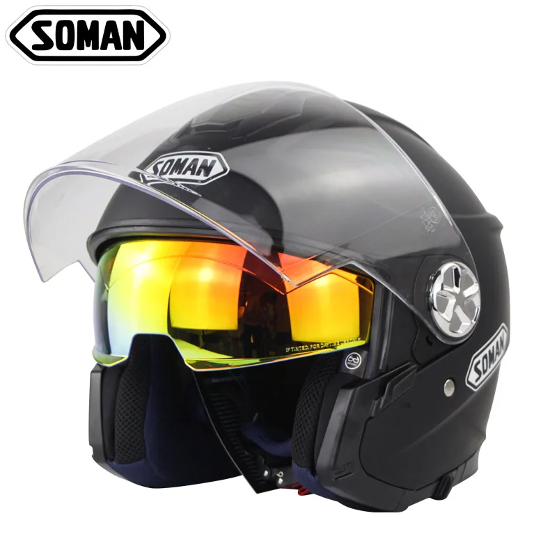 RTS ECE Double lens Open Face Motorcycle helmet Electrical Motor Casco Capacetes Soman 519-S, Customize colors
RTS ECE Double lens Open Face Motorcycle helmet Electrical Motor Casco Capacetes Soman 519-S, Customize colors