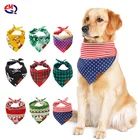 Pet Triangle Saliva Towel Christmas Dog Bandanas Pet dog saliva towel pet bandanas