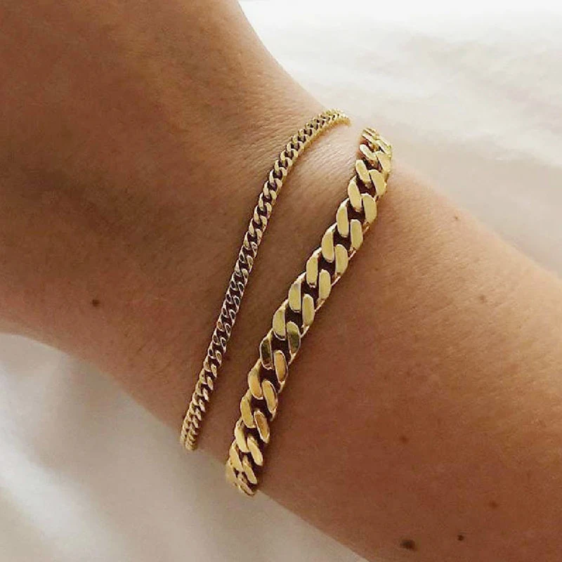 High Quality 18k Gold Plated Stainless Steel Bracelet For Women Link Chain Bracelet 2021 New Style Jewelry
High Quality 18k Gold Plated Stainless Steel Bracelet For Women Link Chain Bracelet 2021 New Style Jewelry