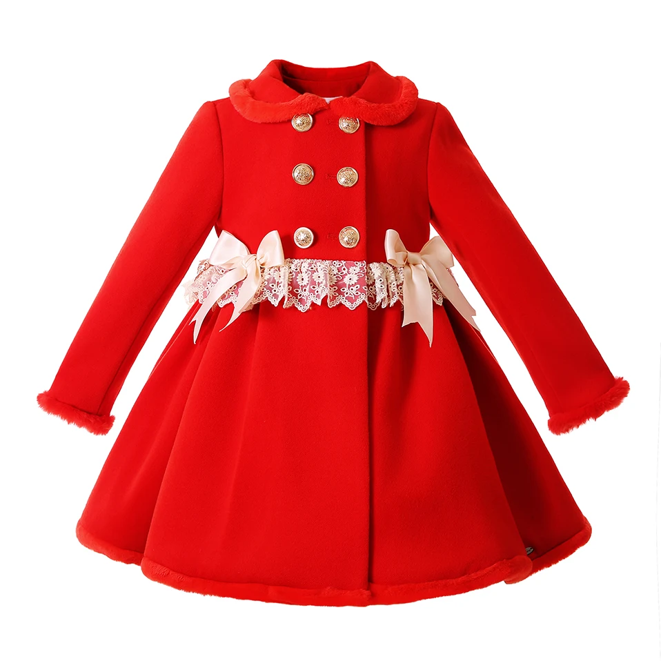 

Wholesale Pettigirl 2021 New Christmas Toddler Winter Red Fur Jacket Coat for Kids Girls Outwear Clothing Age 2 3 4 5 6 8 10 12Y