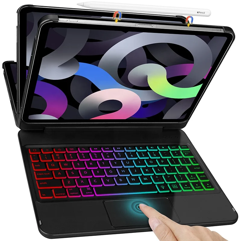 2020 Hot Selling 2 in 1 Rugged Protective Auto Sleep Slim with Keyboard and Pencil Holder 10.9 inch Case for iPad Air 4th, Customized color
2020 Hot Selling 2 in 1 Rugged Protective Auto Sleep Slim with Keyboard and Pencil Holder 10.9 inch Case for iPad Air 4th, Customized color