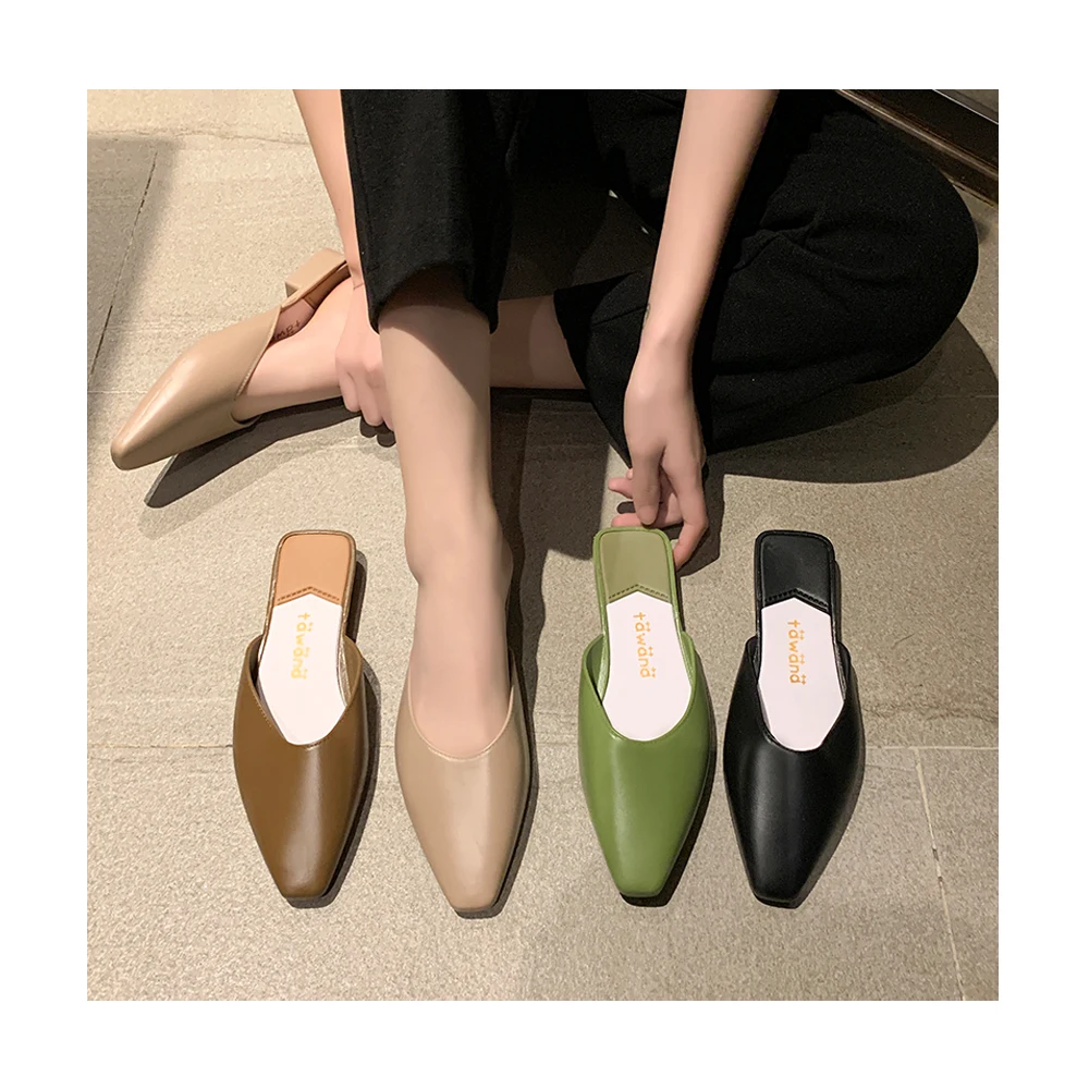 Z New Shopee hot sell Summer fashion simple 4 color half shoes women's mules casual shoes slippers for women outdoor shoes s, Black/green/khaki/brown
Z New Shopee hot sell Summer fashion simple 4 color half shoes women's mules casual shoes slippers for women outdoor shoes s, Black/green/khaki/brown