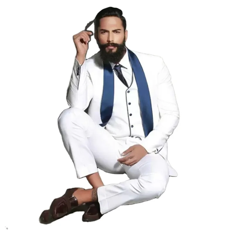 White Wedding Suit for Men 2022 Fashion Fit Groom Best Man Wedding Formal Prom Wear
White Wedding Suit for Men 2022 Fashion Fit Groom Best Man Wedding Formal Prom Wear