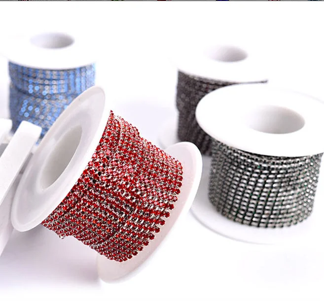 Pujiang Factory Price Rhinestone Trimming  and high quality rhinestone cup chain