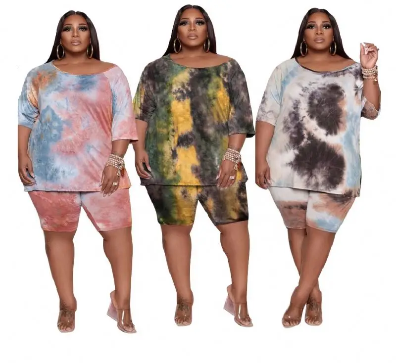 2021 Wholesale loungewear set casual outfits plus size tie dye clothing summer 2 piece sets women
2021 Wholesale loungewear set casual outfits plus size tie dye clothing summer 2 piece sets women