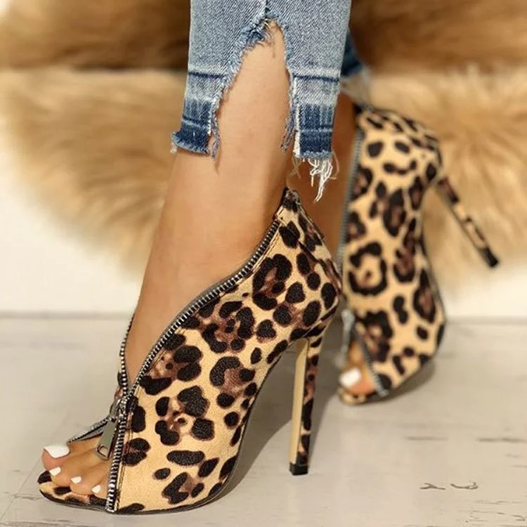 2020 Women Fashion Dress Shoes Leopard Fish Mouth High Heel Stiletto Cheetah Boots Zipper Decoration Big Size 43 Women Sandal, Leopard\brown
2020 Women Fashion Dress Shoes Leopard Fish Mouth High Heel Stiletto Cheetah Boots Zipper Decoration Big Size 43 Women Sandal, Leopard\brown