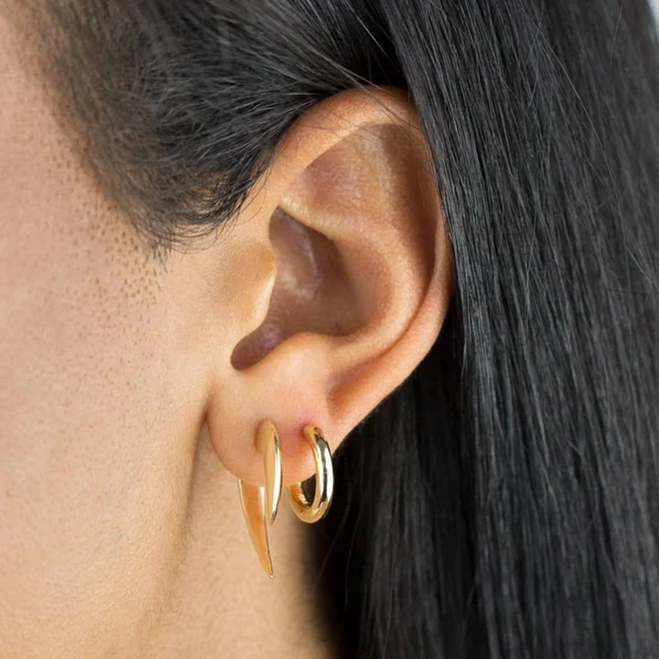 minimalist earrings 925 sterling silver jewlry 18k gold plated mini solid hoop earrings
minimalist earrings 925 sterling silver jewlry 18k gold plated mini solid hoop earrings
