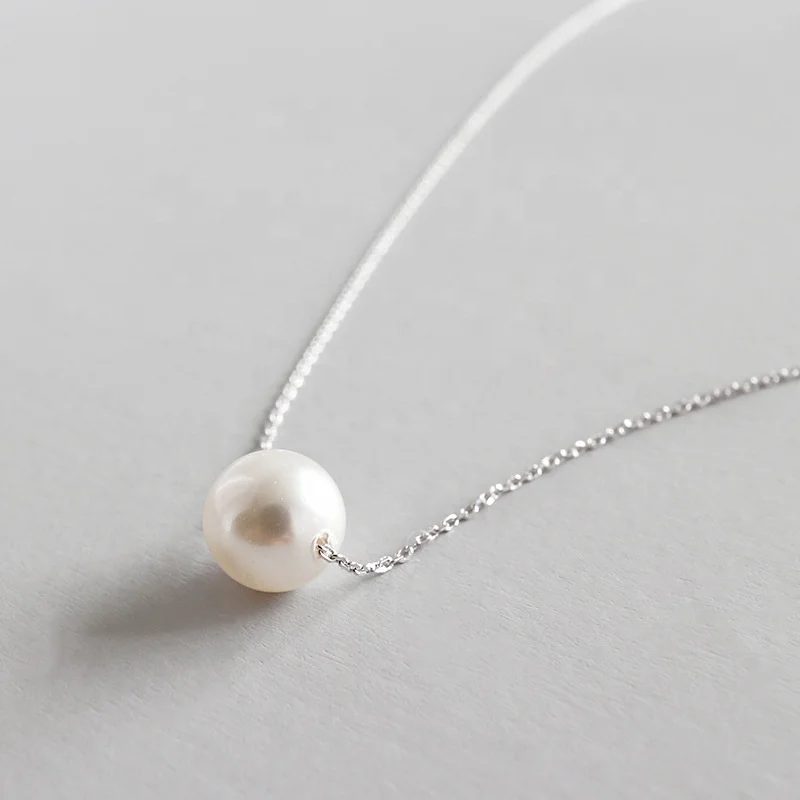 Japan South Korea style woman girl fashion jewelry fresh water pearl S925 sterling silver choker necklace, Platinum color
Japan South Korea style woman girl fashion jewelry fresh water pearl S925 sterling silver choker necklace, Platinum color