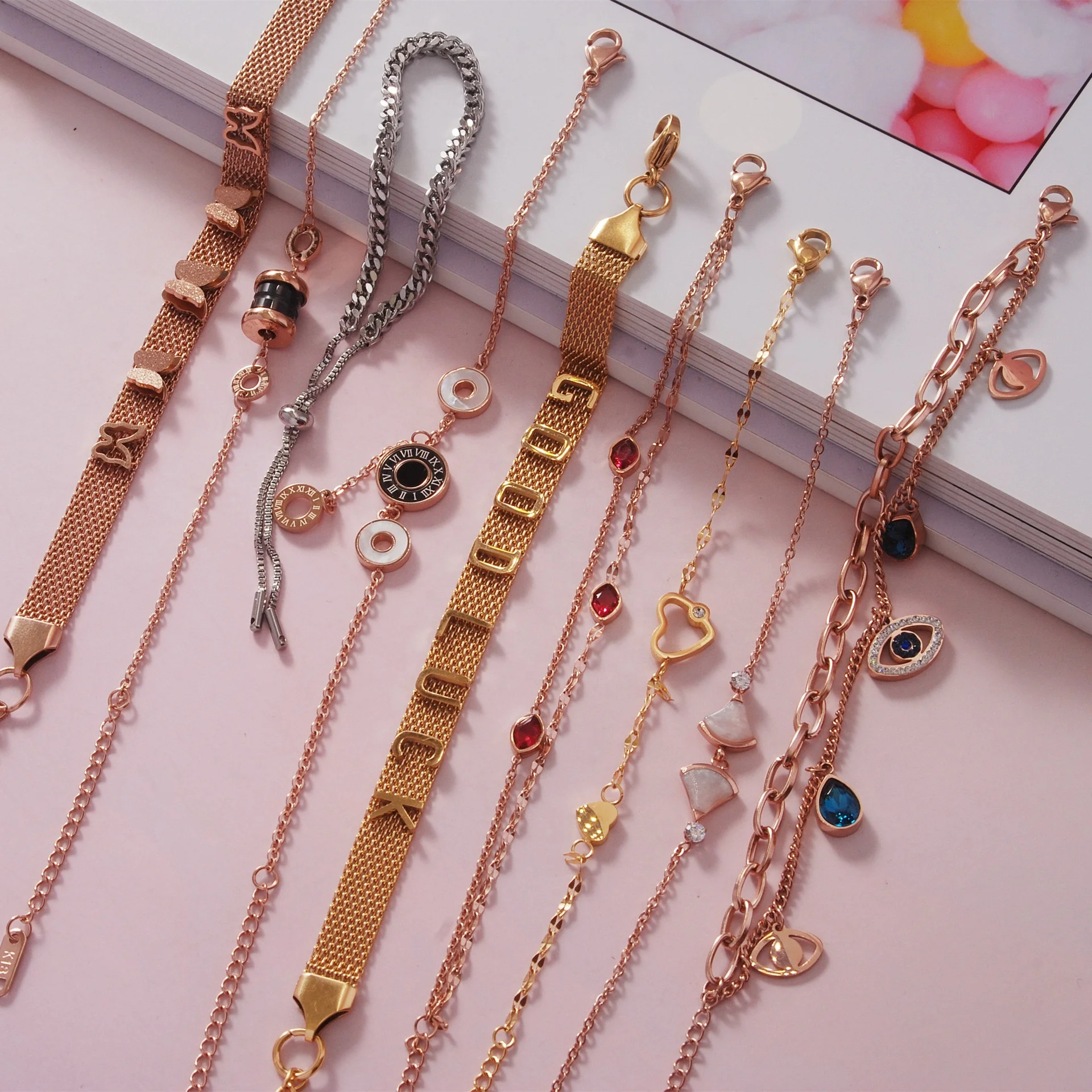 Best Sale Jewelry Best Friend Bracelet 316L Stainless Steel Plated Rose Gold Women Steel Bracelet
Best Sale Jewelry Best Friend Bracelet 316L Stainless Steel Plated Rose Gold Women Steel Bracelet