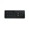 EVA LOGIK home Wifi control touch glass 2.4G 6 gang 3 way smart touch switch Have a socket and 2usb