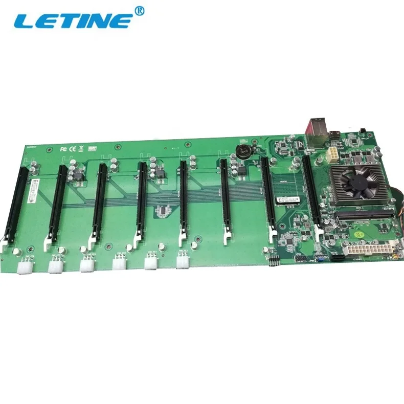 PC GPU Motherboard Intel2980U CPU Riserless Mining Motherboard With 4pcs Fans 8GPU Maindboard For Mining
PC GPU Motherboard Intel2980U CPU Riserless Mining Motherboard With 4pcs Fans 8GPU Maindboard For Mining