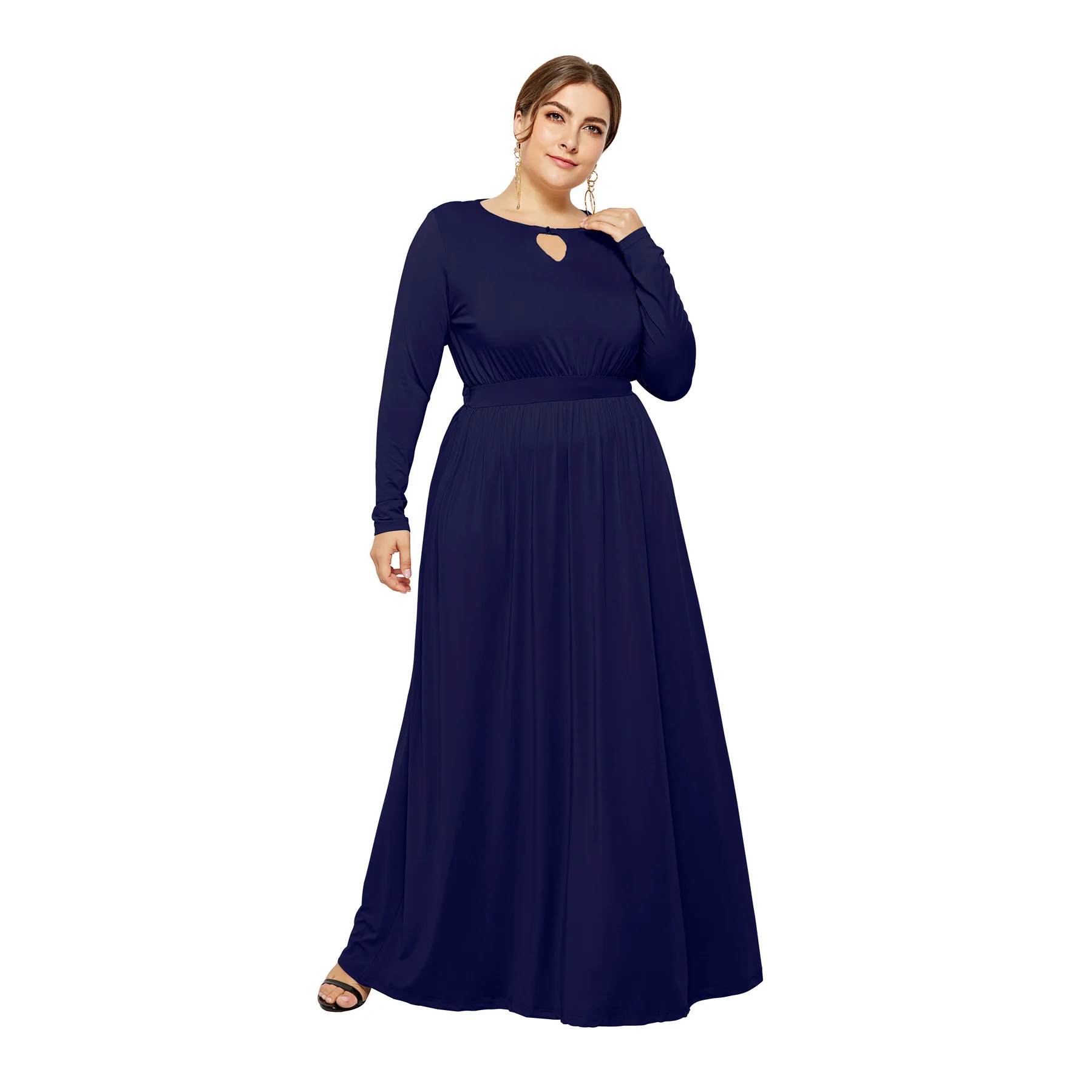 Wholesale autumn and winter plus size women's European and American long-sleeved sexy dress, 5 colors
Wholesale autumn and winter plus size women's European and American long-sleeved sexy dress, 5 colors