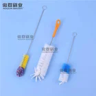 Small Set Wooden Handle Water Bamboo Glass Cleaning Small Feeding Baby Bottle Washing Nipple Cleaner Brush Set