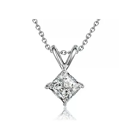 Princess Pendant 925 silver 1.2 caract 6mm moissanite female diamond necklace for women
Princess Pendant 925 silver 1.2 caract 6mm moissanite female diamond necklace for women