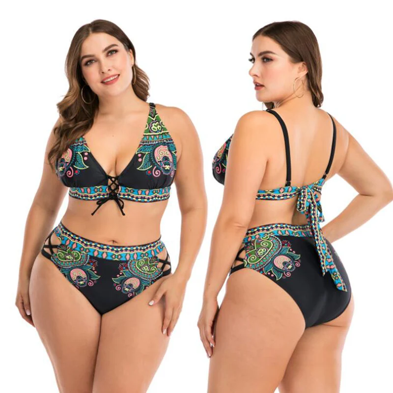 Women Bikini Plus Size L-4XL Swimsuit Women Halter Bikinis Set High Waist Big Size Bathing Suit Women Large Size
Women Bikini Plus Size L-4XL Swimsuit Women Halter Bikinis Set High Waist Big Size Bathing Suit Women Large Size
