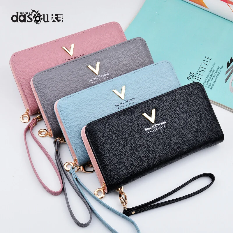 2021 fashion new Ladies hand holding long zipper Mobile phone card Bag wallet Women purse
2021 fashion new Ladies hand holding long zipper Mobile phone card Bag wallet Women purse