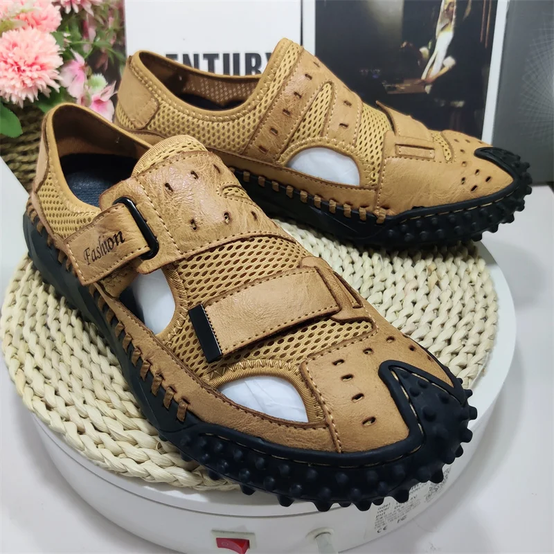 Coolest Design Fashion Comfortable Pure Leather Sandals Summer Outdoor Men Casual Shoes Sandals
Coolest Design Fashion Comfortable Pure Leather Sandals Summer Outdoor Men Casual Shoes Sandals