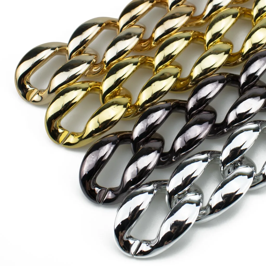 REWIN Bulk Black Silver Gold Plastic Acrylic Resin Chain Acrylic Open Link for Necklace Custom, Black, silver, rose gold, kc gold
REWIN Bulk Black Silver Gold Plastic Acrylic Resin Chain Acrylic Open Link for Necklace Custom, Black, silver, rose gold, kc gold