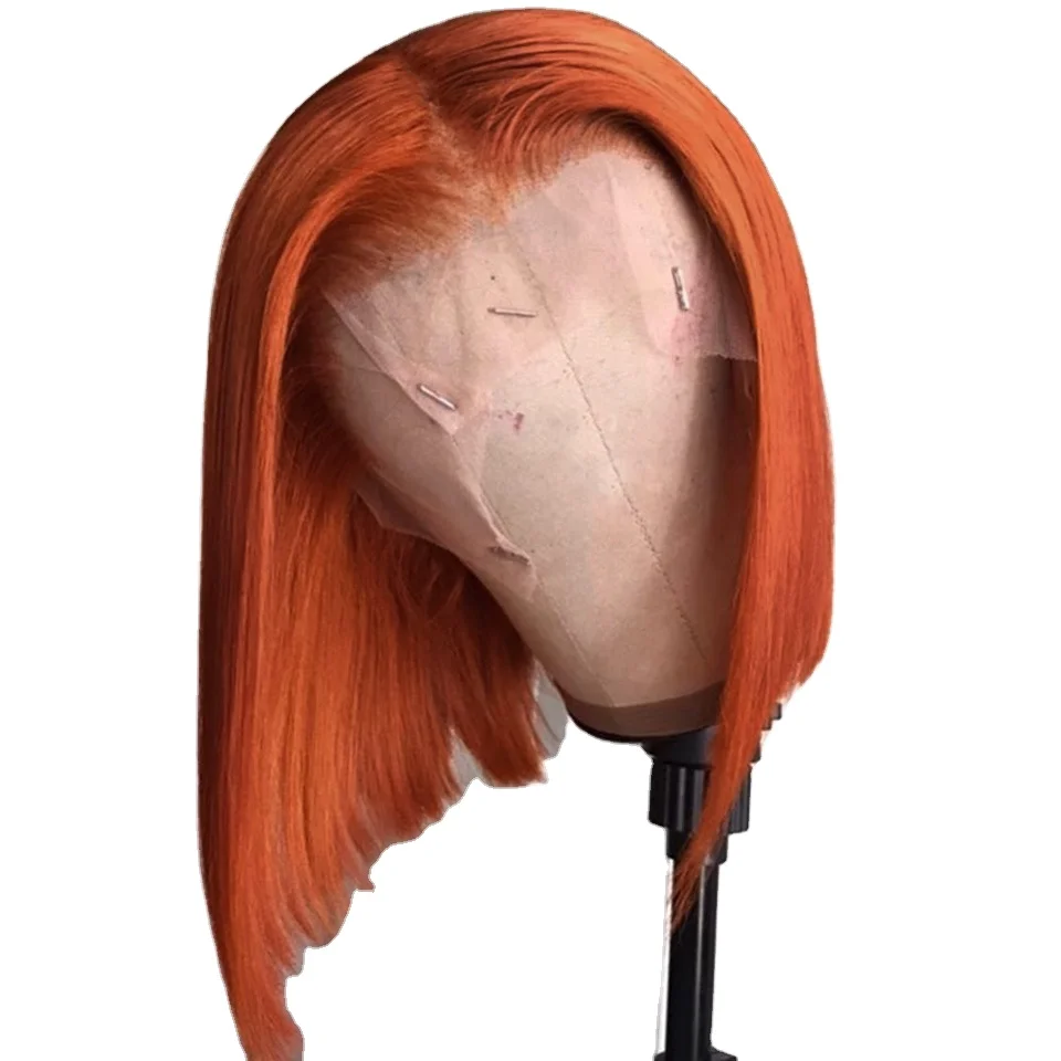 Lace Front Human Hair Wigs Straight bob Brazilian Remy Hair Ombre Orange color Bob Wigs For Black Women
Lace Front Human Hair Wigs Straight bob Brazilian Remy Hair Ombre Orange color Bob Wigs For Black Women