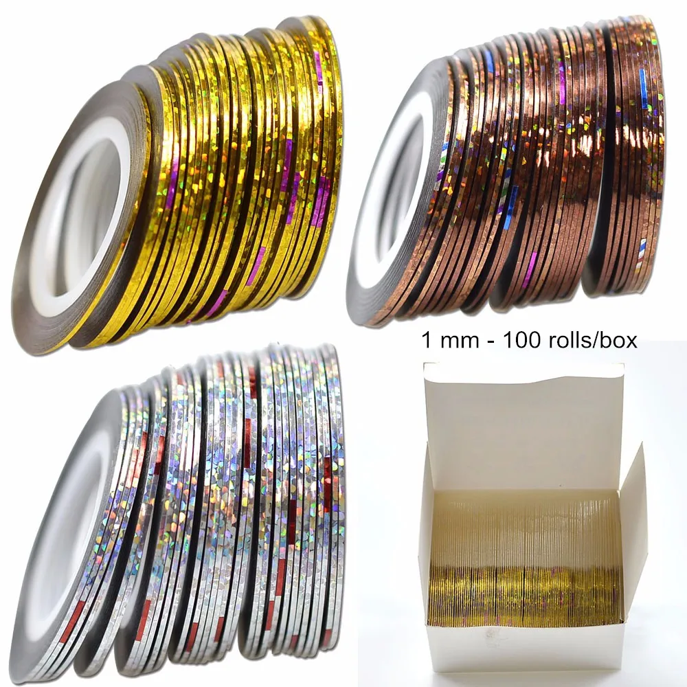 1mm/roll Wholesale Cheap Nail Line Decal Set Striping Tapes Adhesive Metallic Neon Laser Glitter ManicureDecoration Sticker
1mm/roll Wholesale Cheap Nail Line Decal Set Striping Tapes Adhesive Metallic Neon Laser Glitter ManicureDecoration Sticker