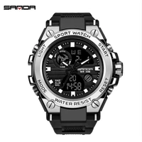 

SANDA 739 Sports Men's Watches Top Brand Luxury Military Quartz Watch Men Waterproof S Shock Digital Clock Relogio Masculino