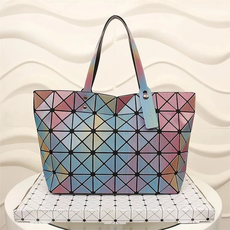 Ladies Laser Rhombus Tote Bags Laser Luminous Geometric Tote Handbags/, Gradient color
Ladies Laser Rhombus Tote Bags Laser Luminous Geometric Tote Handbags/, Gradient color