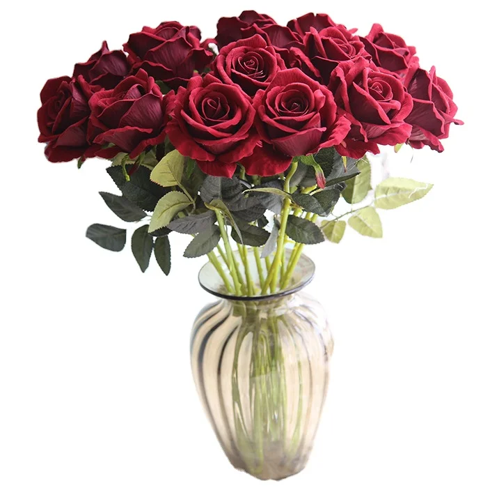Artificial rose flannel bouquet single head rose artificial bouquet wedding decoration home
Artificial rose flannel bouquet single head rose artificial bouquet wedding decoration home