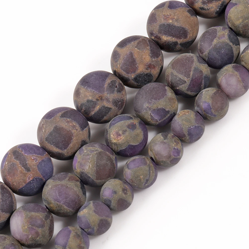 Wholesale 6/8/10mm Round Matte Purple Cloisonne Jasper Stone Beads For Jewelry Making
Wholesale 6/8/10mm Round Matte Purple Cloisonne Jasper Stone Beads For Jewelry Making