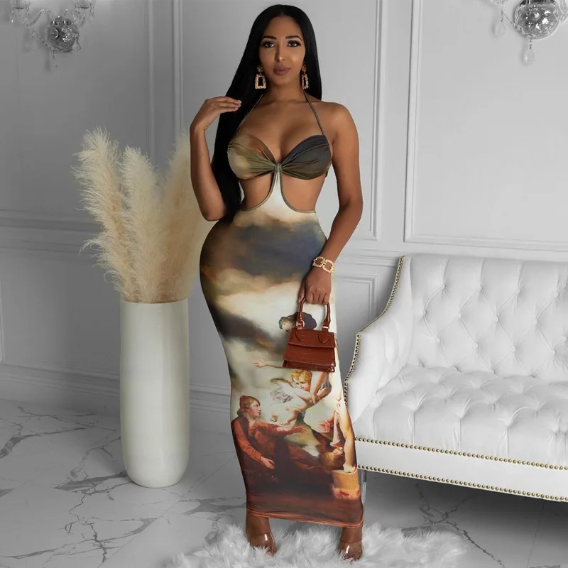 2022 New 2022 Women Clothing Fashion Summer Hollow Out Print Halter Open Back Maxi Dress
2022 New 2022 Women Clothing Fashion Summer Hollow Out Print Halter Open Back Maxi Dress
