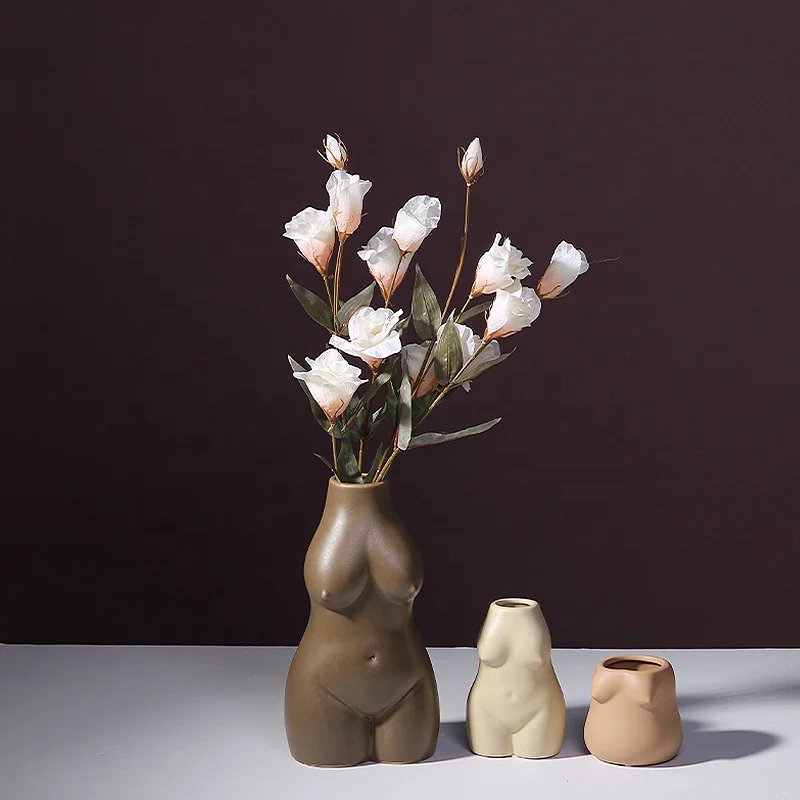 Home decor body shape vase flower base Insert desk Ornaments decorative Ceramic vases
Home decor body shape vase flower base Insert desk Ornaments decorative Ceramic vases