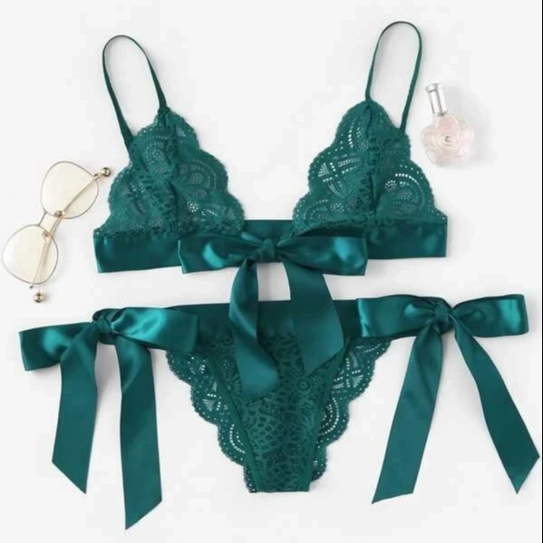 New Cute Design Bra Sets Women's 2 Piece Bow Silk Satin Strap Bralette Sexy Lace Lingerie Set
New Cute Design Bra Sets Women's 2 Piece Bow Silk Satin Strap Bralette Sexy Lace Lingerie Set