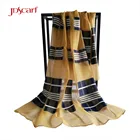 Unique polyester Wholesale scarf grid pattern single layer scarf for women