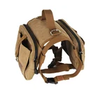 Amazon Best-selling Dog Saddle Canvas Hiking Backpack Saddle Bag for Dogs