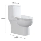 Commode Commode Prices ZHONGYA Factory Supplied Directly Siphonic Modern 1 Piece Washing Toilet Price Commode