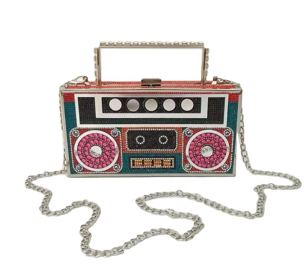 2022 Luxury Rhinestone Crystal Record Player Purses Party Radio Evening Clutch Bags for Women
2022 Luxury Rhinestone Crystal Record Player Purses Party Radio Evening Clutch Bags for Women